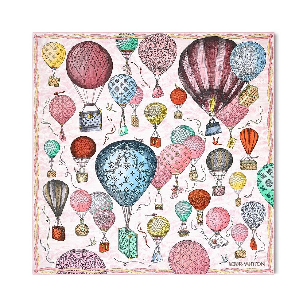 Платок Louis Vuitton, розовый 
Платок Louis Vuitton, розовый