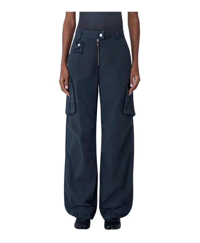 Хлопковые брюки-карго с множеством карманов Ganni, серый
Хлопковые брюки-карго с множеством карманов Ganni, серый