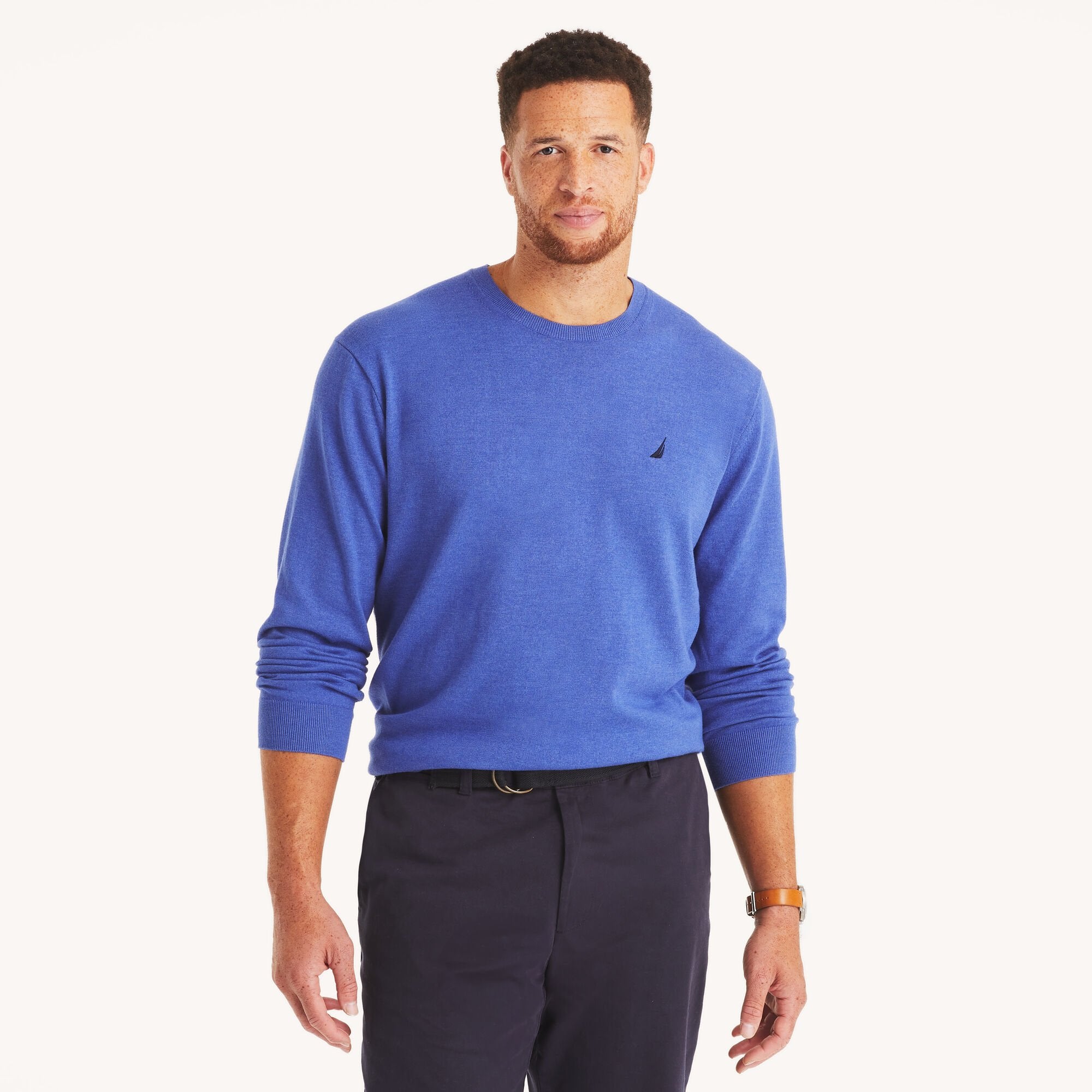 Nautica Mens Big & Tall Navtech свитер с круглым вырезом, цвет satelite blue heather
Nautica Mens Big & Tall Navtech свитер с круглым вырезом, цвет satelite blue heather
