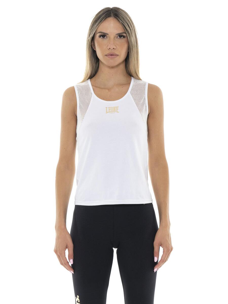 LEONE 1947 APPAREL Женская майка с сетчатыми проймами Leone Gold
LEONE 1947 APPAREL Женская майка с сетчатыми проймами Leone Gold