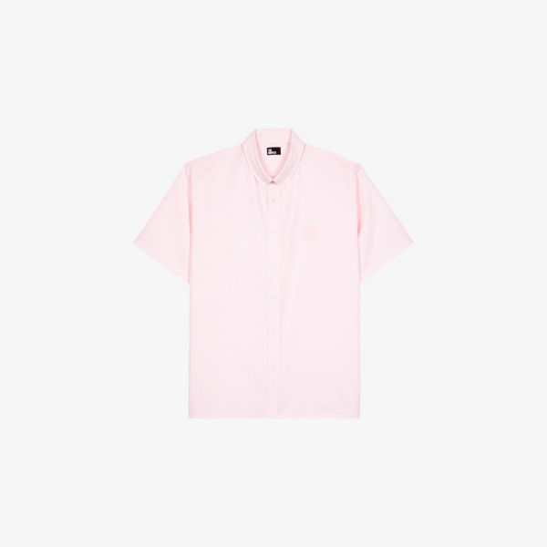 Рубашка The Kooples с коротким рукавом и вышитым логотипом, розовый
Рубашка The Kooples с коротким рукавом и вышитым логотипом, розовый