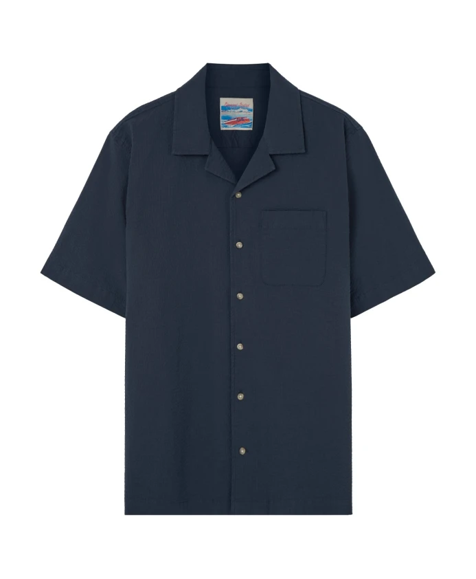 Рубашка из сирсакера с коротким рукавом Edmmond Studios, синий
Рубашка из сирсакера с коротким рукавом Edmmond Studios, синий