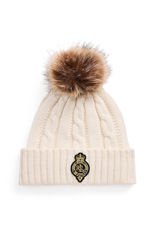 Шапка из смесовой шерсти Lauren Ralph Lauren, бежевый
Шапка из смесовой шерсти Lauren Ralph Lauren, бежевый