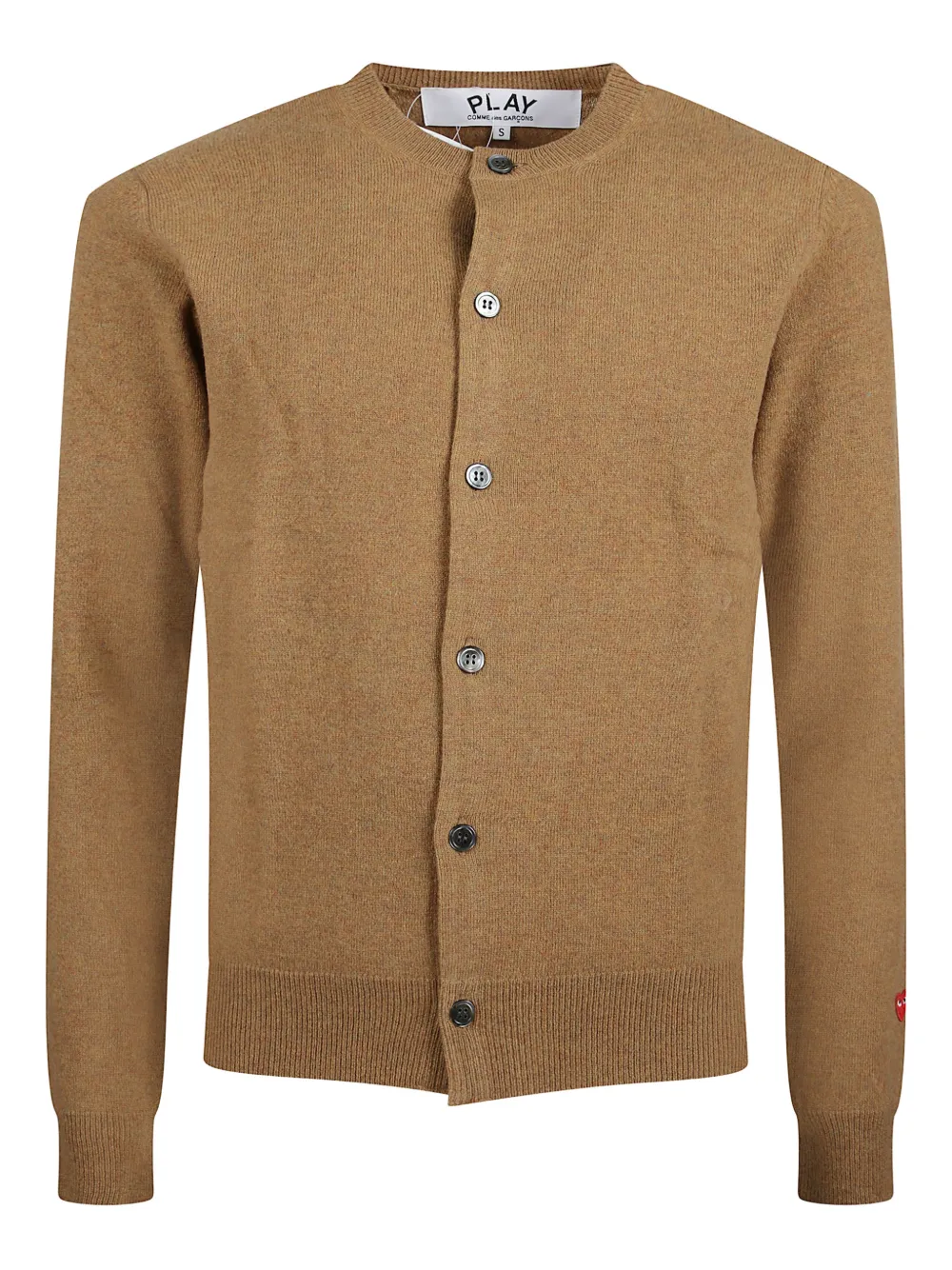 Кардиган с пуговицами и мотивом в виде сердца Comme Des Garçons Play, коричневый
Кардиган с пуговицами и мотивом в виде сердца Comme Des Garçons Play, коричневый
