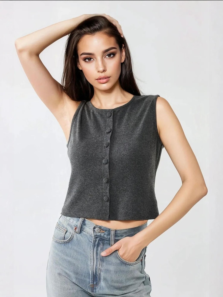 Вязаный жилет Hiccup, антрацит
Вязаный жилет Hiccup, антрацит