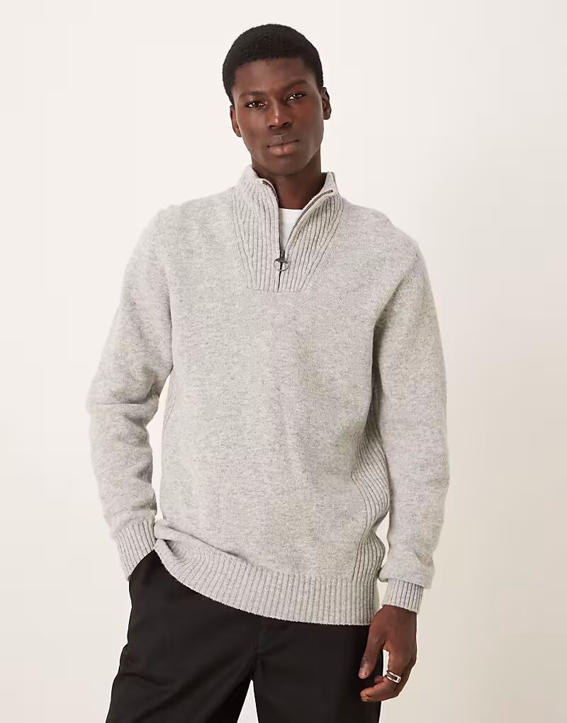 Вязаный джемпер Essential из овечьей шерсти с застежкой-молнией на половину длины, светло-серый меланжевый Barbour
Вязаный джемпер Essential из овечьей шерсти с застежкой-молнией на половину длины, светло-серый меланжевый Barbour