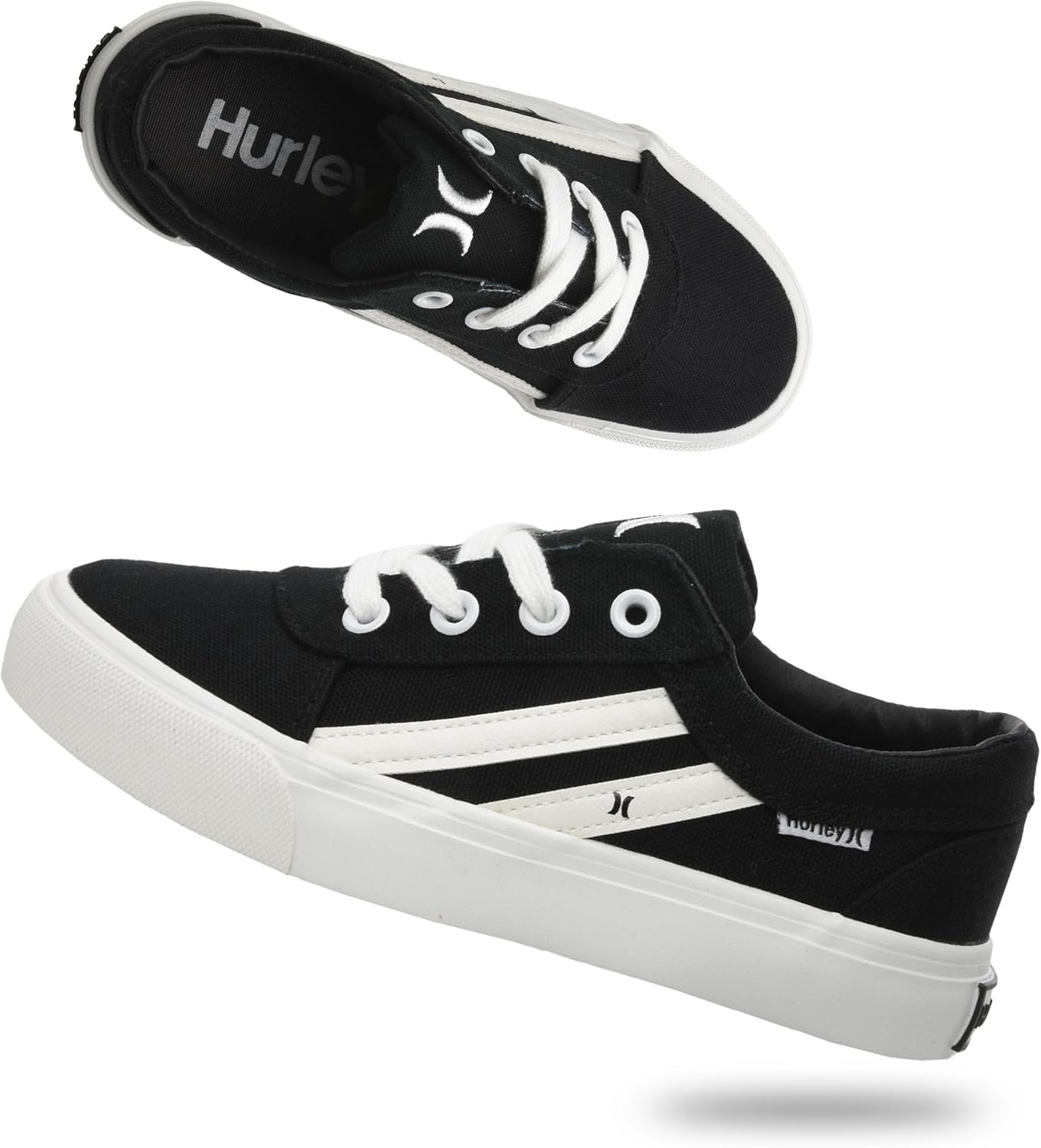 Кеды Hurley Boardy Kids с шнуровкой - низкие кроссовки для скейтборда для детей, спортивная обувь для мальчиков и девочек, белый/черный
Кеды Hurley Boardy Kids с шнуровкой - низкие кроссовки для скейтборда для детей, спортивная обувь для мальчиков и девочек, белый/черный