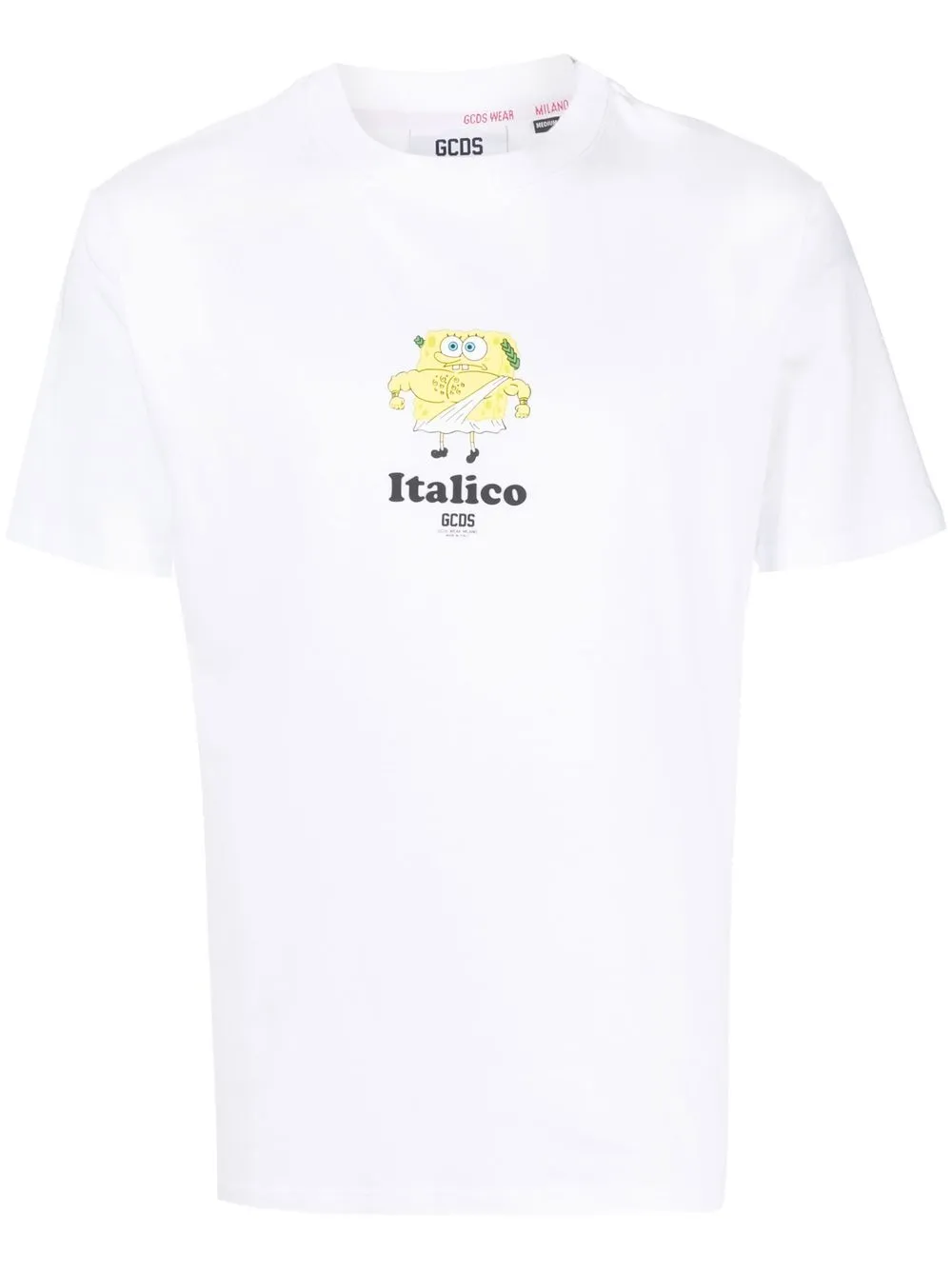 Футболка с графичным принтом GCDS, белый 
Футболка с графичным принтом GCDS, белый