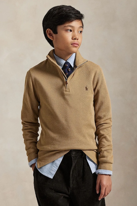 Детская хлопковая толстовка Polo Ralph Lauren, коричневый
Детская хлопковая толстовка Polo Ralph Lauren, коричневый