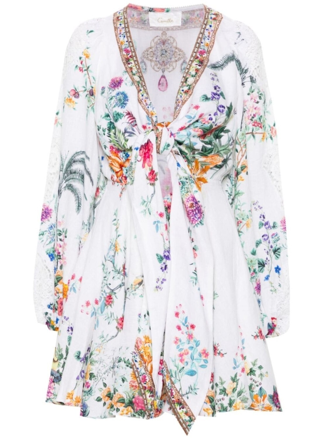 Camilla платье мини с принтом Plumes And Parterres, белый
Camilla платье мини с принтом Plumes And Parterres, белый