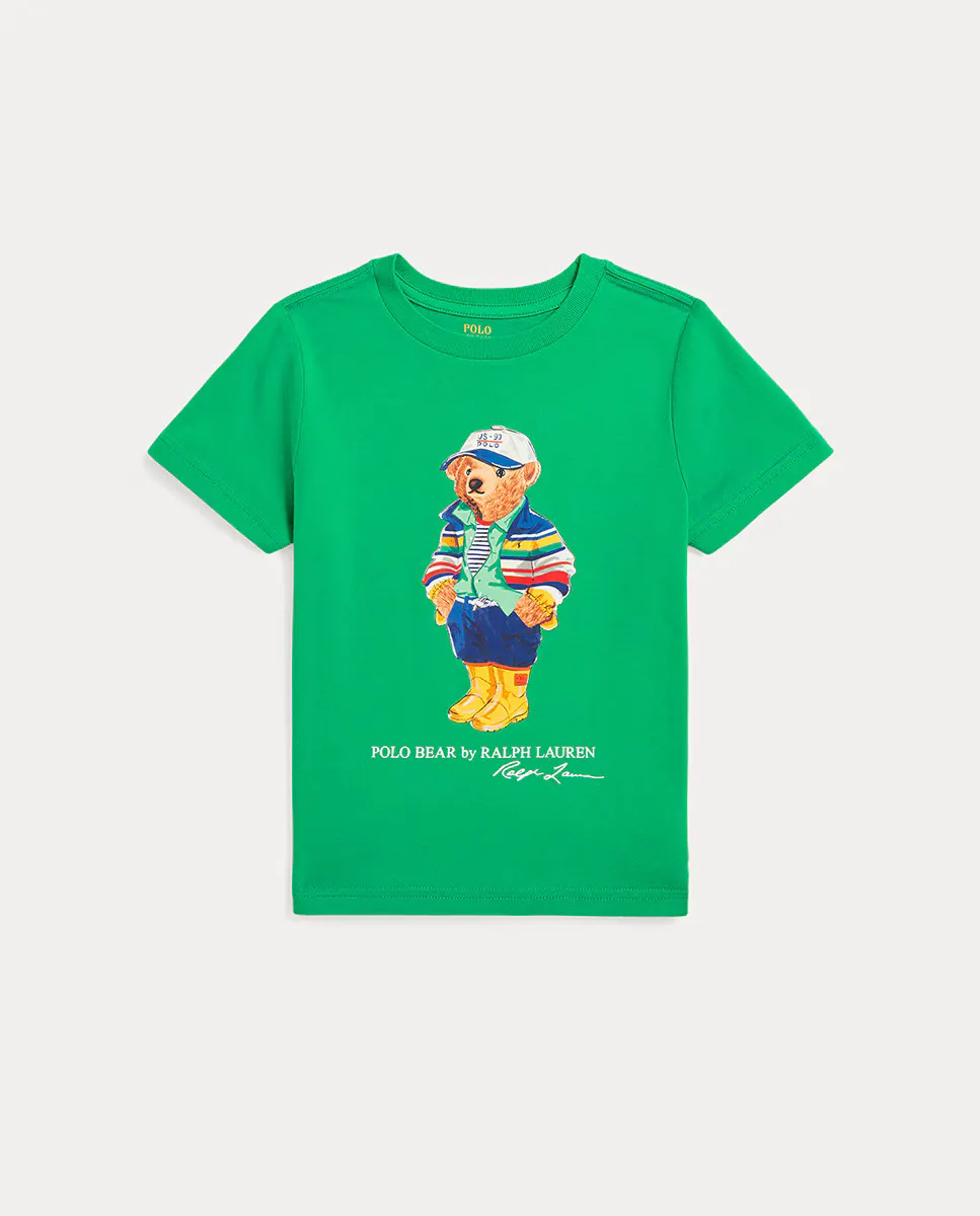 Футболка для мальчика из хлопка с изображением медведя поло Polo Ralph Lauren, зеленый
Футболка для мальчика из хлопка с изображением медведя поло Polo Ralph Lauren, зеленый