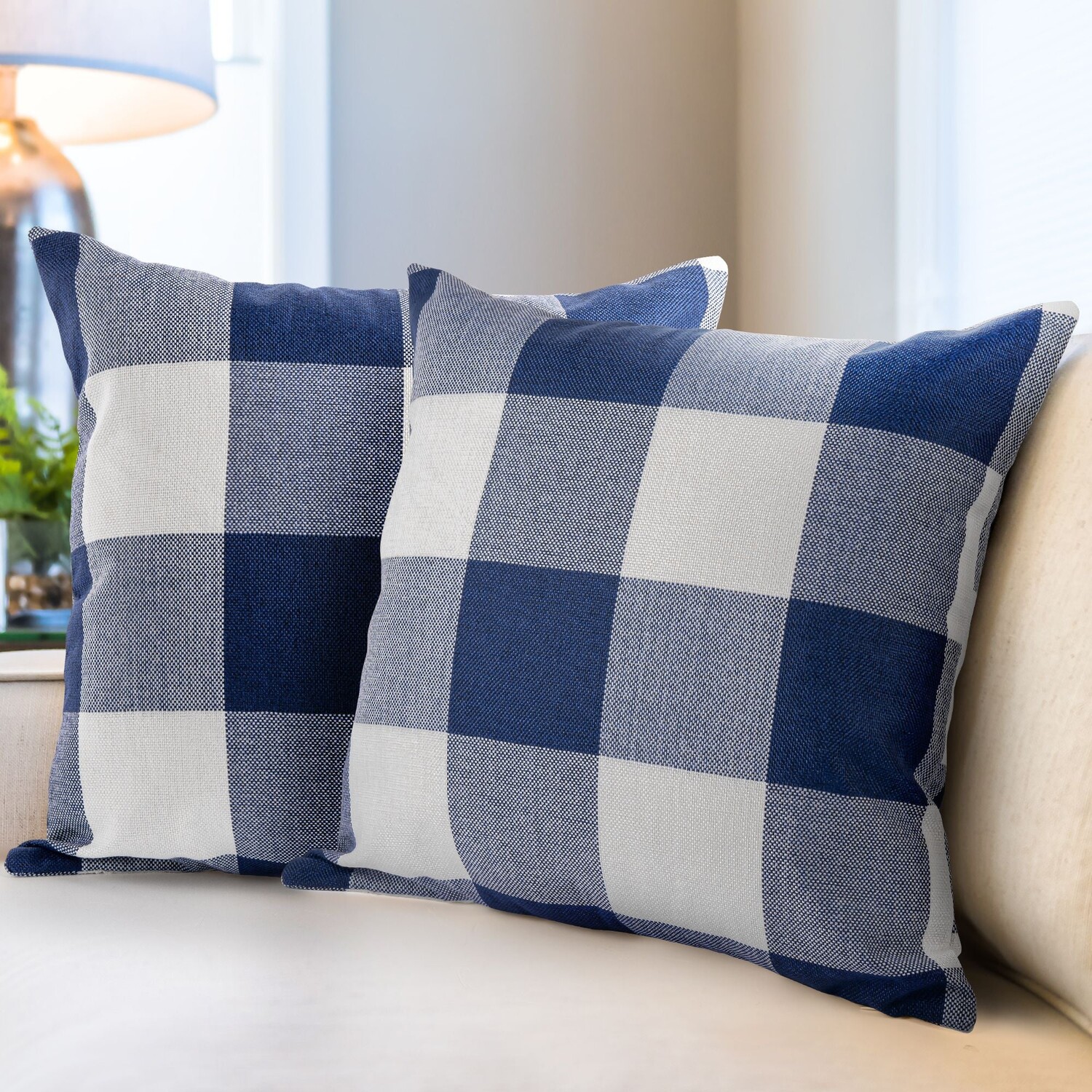 Набор из 2 декоративных наволочек в клетку Buffalo 16x16. Zulay Kitchen, цвет Dark Blue And White
Набор из 2 декоративных наволочек в клетку Buffalo 16x16. Zulay Kitchen, цвет Dark Blue And White