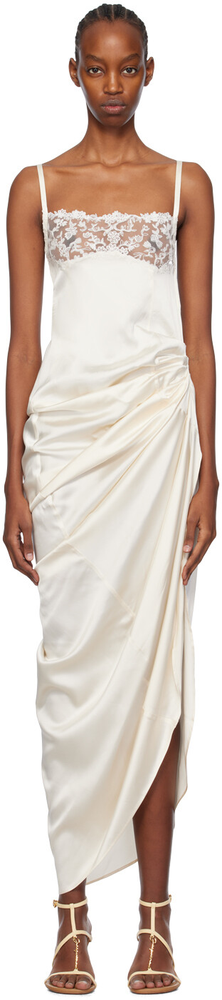 Платье макси Off-White Les Sculptures 'La Saudade longue brodee' Jacquemus
Платье макси Off-White Les Sculptures 'La Saudade longue brodee' Jacquemus