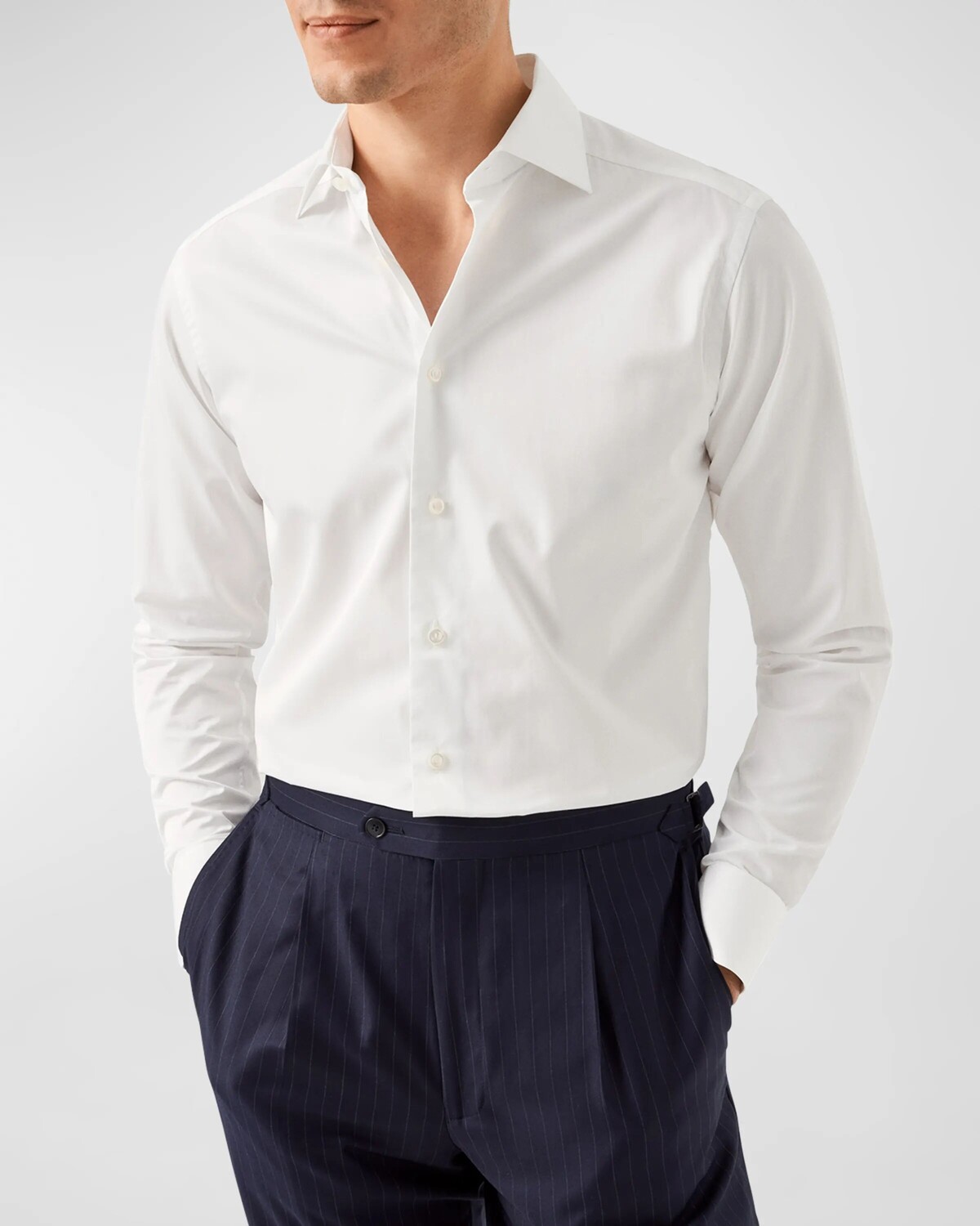 Мужская рубашка из твила современного кроя с приподнятым верхом Eton, цвет White
Мужская рубашка из твила современного кроя с приподнятым верхом Eton, цвет White