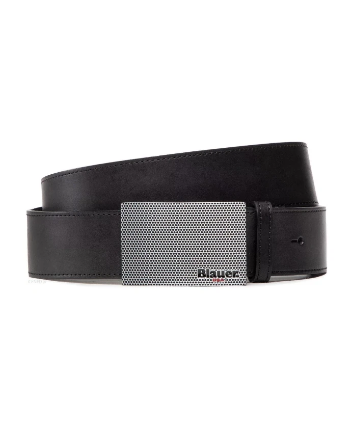 Ремень с пряжкой и логотипом Blauer, черный
Ремень с пряжкой и логотипом Blauer, черный