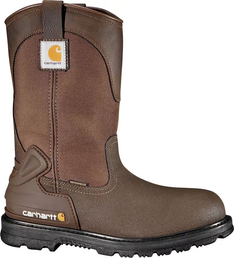 Мужские водонепроницаемые рабочие ботинки Carhartt Bison 11 дюймов с резиновыми сапогами со стальным носком, коричневый
Мужские водонепроницаемые рабочие ботинки Carhartt Bison 11 дюймов с резиновыми сапогами со стальным носком, коричневый