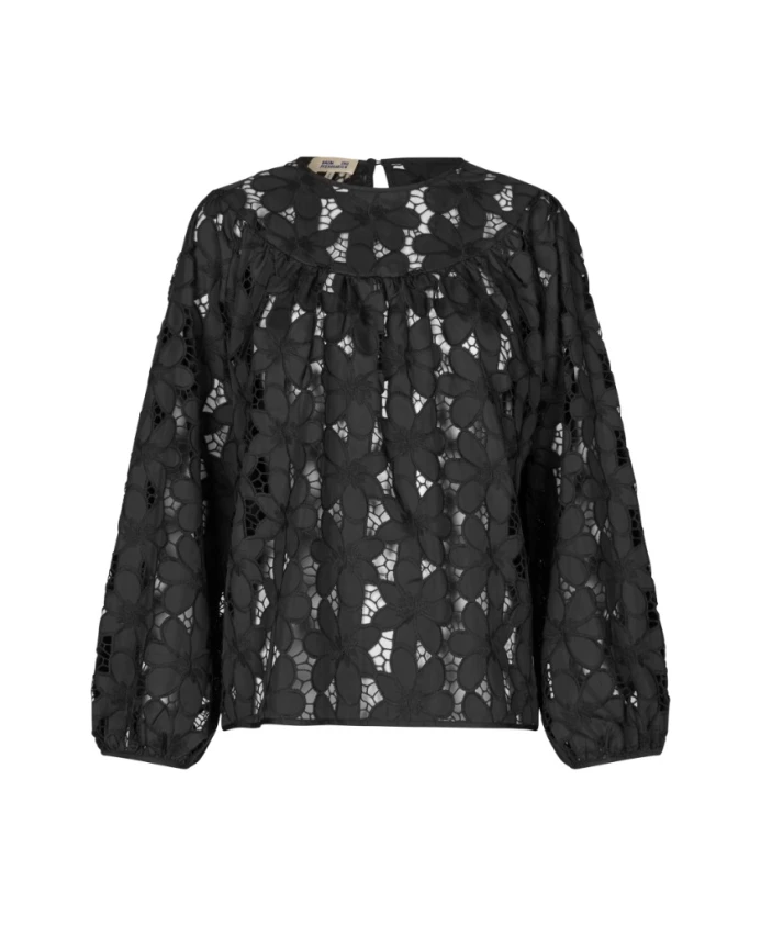 Черная блузка, элегантный стиль Baum Und Pferdgarten, черный
Черная блузка, элегантный стиль Baum Und Pferdgarten, черный