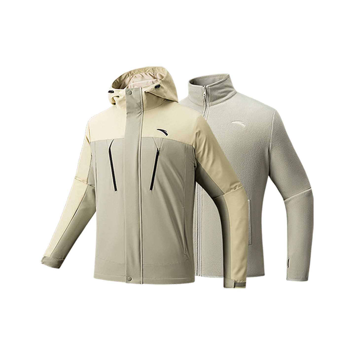 ANTA Мужская ветровка непромокаемая и ветронепроницаемая, Pumice Gray/Barley Gray
ANTA Мужская ветровка непромокаемая и ветронепроницаемая, Pumice Gray/Barley Gray