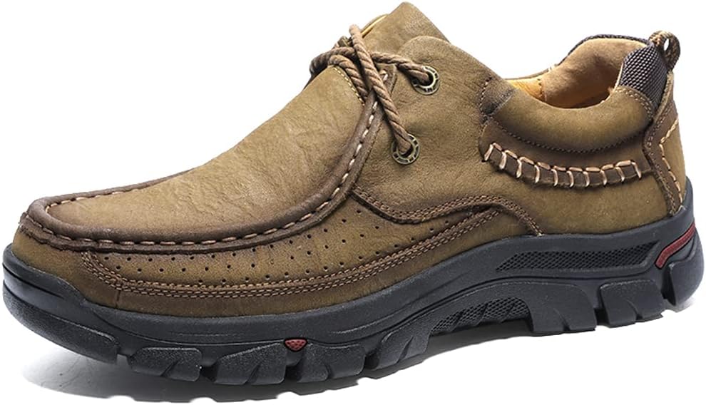 Мужские удобные походные кроссовки GOSPT на шнуровке, повседневные кожаные мокасины для вождения, хаки
Мужские удобные походные кроссовки GOSPT на шнуровке, повседневные кожаные мокасины для вождения, хаки