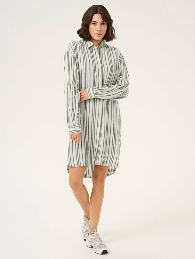 Платье-рубашка в полоску от milia KAFFE, бежевый
Платье-рубашка в полоску от milia KAFFE, бежевый