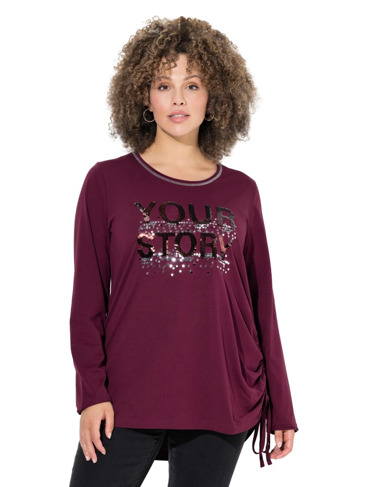 Ulla Popken Футболка с длинными рукавами темно-бордового цвета
Ulla Popken Футболка с длинными рукавами темно-бордового цвета