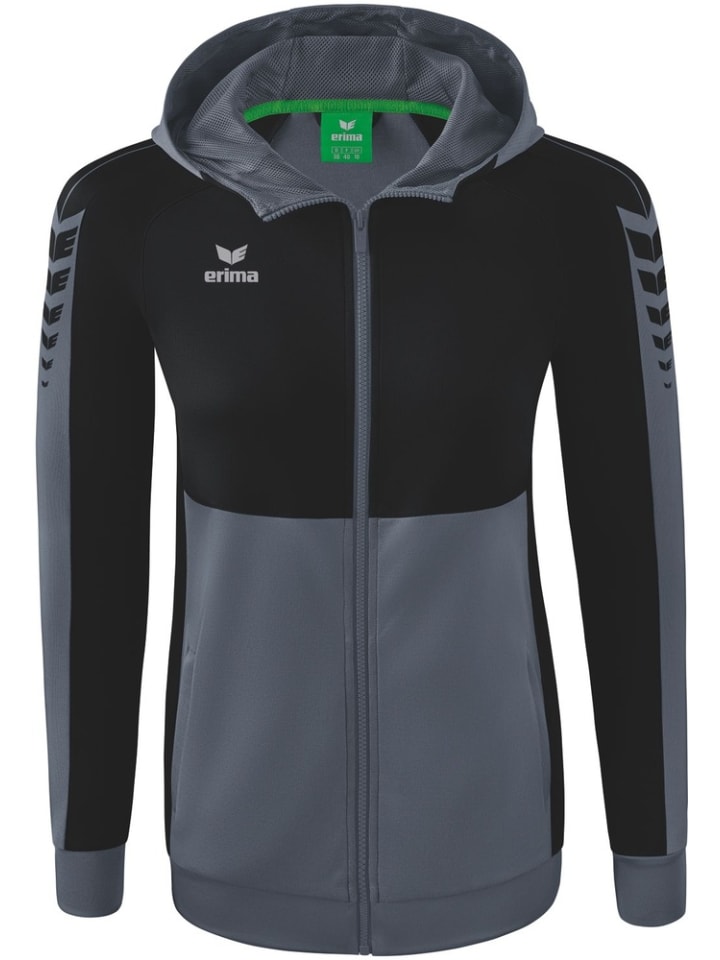 Тренировочная куртка Six Wings с капюшоном серого цвета erima
Тренировочная куртка Six Wings с капюшоном серого цвета erima