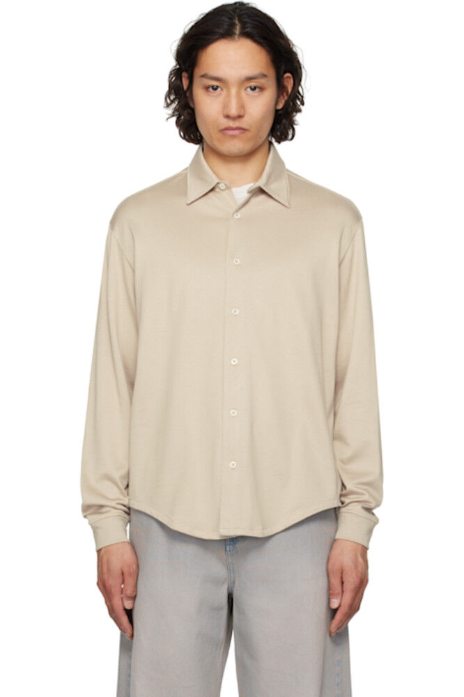 Рубашка на пуговицах из джерси Off-White с длинными рукавами Lady White Co.
Рубашка на пуговицах из джерси Off-White с длинными рукавами Lady White Co.