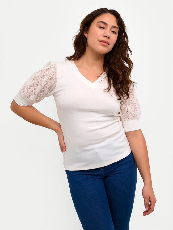 Узкая блузка Kaffe, белый
Узкая блузка Kaffe, белый