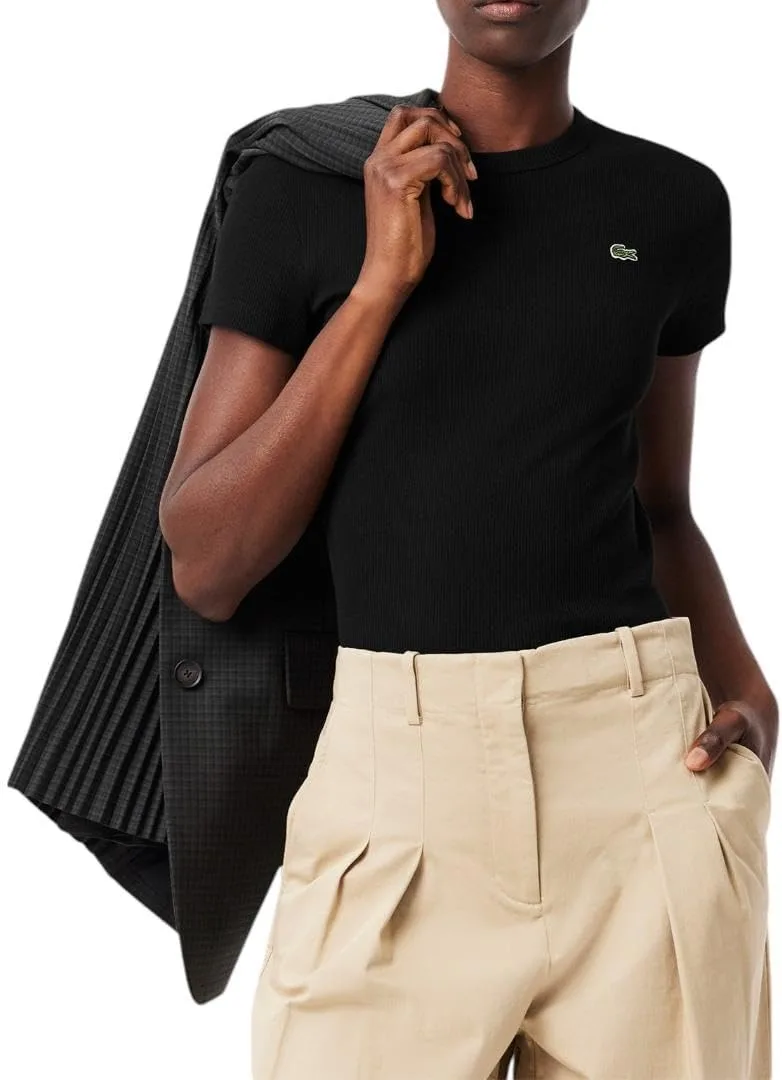 Женская футболка Lacoste Slim Fit из ребристого хлопка
Женская футболка Lacoste Slim Fit из ребристого хлопка
