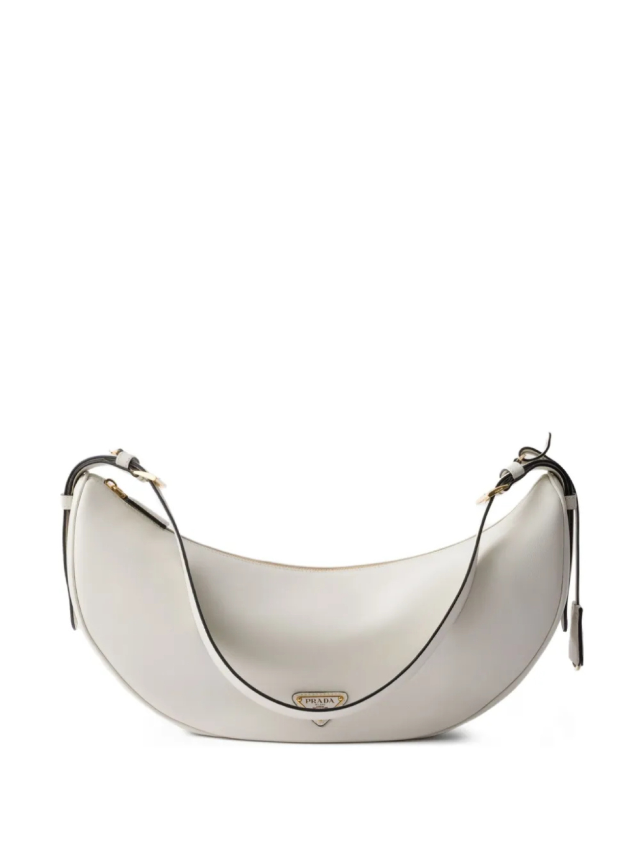 Большая кожаная сумка через плечо Prada, белый
Большая кожаная сумка через плечо Prada, белый
