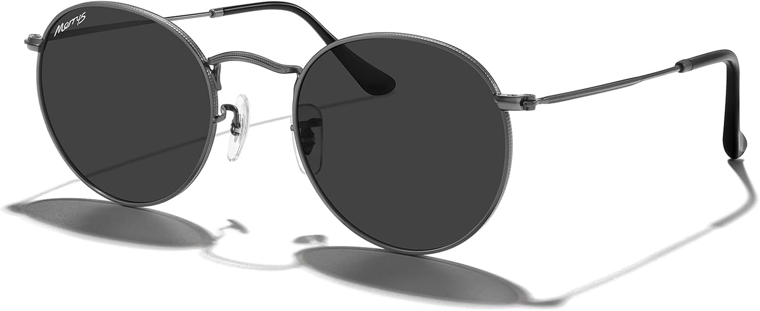 Модные круглые металлические поляризованные солнцезащитные очки MERRY для женщин и мужчин в стиле ретро, классика и винтаж, модель S6447 MERRY'S, Gunmetal Frame/Black Lens
Модные круглые металлические поляризованные солнцезащитные очки MERRY для женщин и мужчин в стиле ретро, классика и винтаж, модель S6447 MERRY'S, Gunmetal Frame/Black Lens