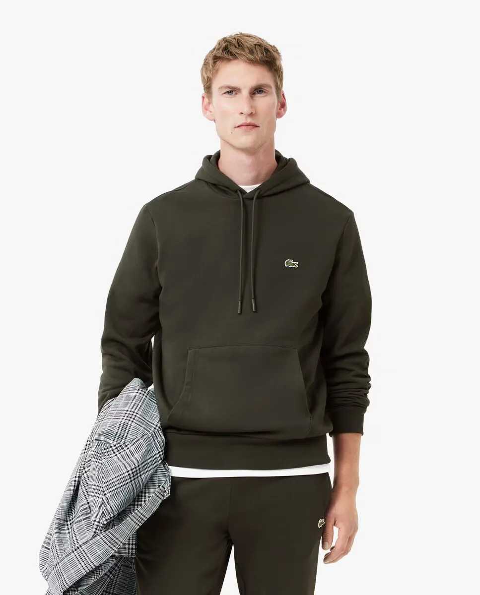 Мужской свитшот из органического хлопка с капюшоном Lacoste, темно-зеленый
Мужской свитшот из органического хлопка с капюшоном Lacoste, темно-зеленый