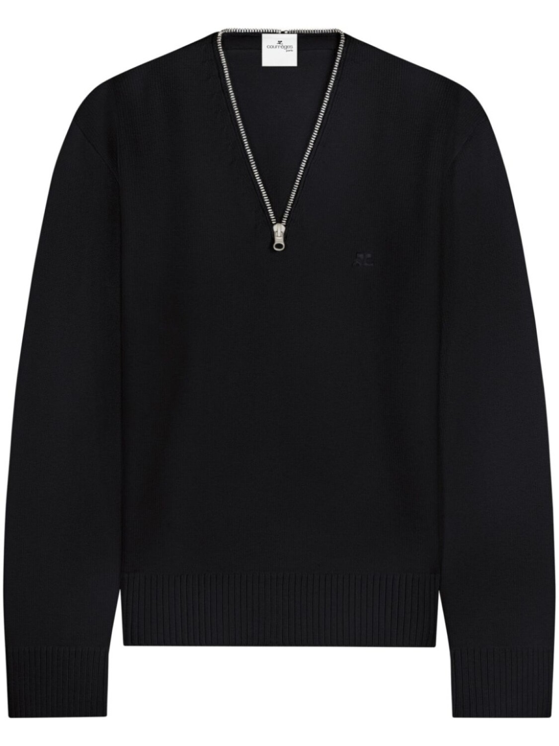 Courrèges шерстяной свитер с молниями, черный
Courrèges шерстяной свитер с молниями, черный