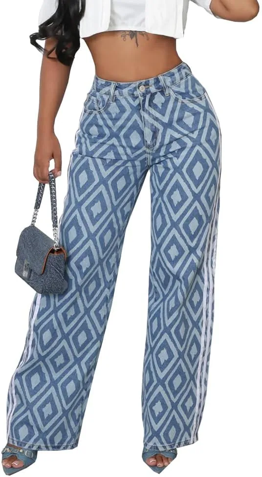 Женские джинсы с высокой талией и прямой штаниной TACSTRUN
Женские джинсы с высокой талией и прямой штаниной TACSTRUN