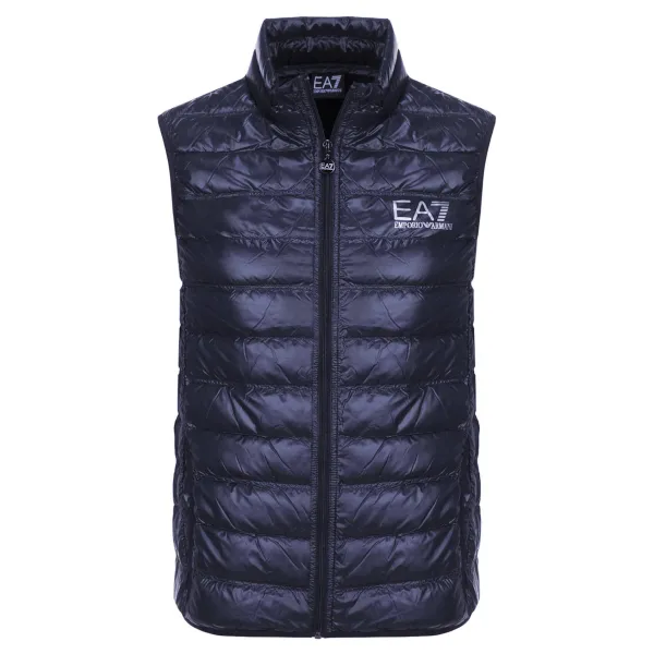 Пуховик без рукавов стандартного кроя Ea7, синий
Пуховик без рукавов стандартного кроя Ea7, синий