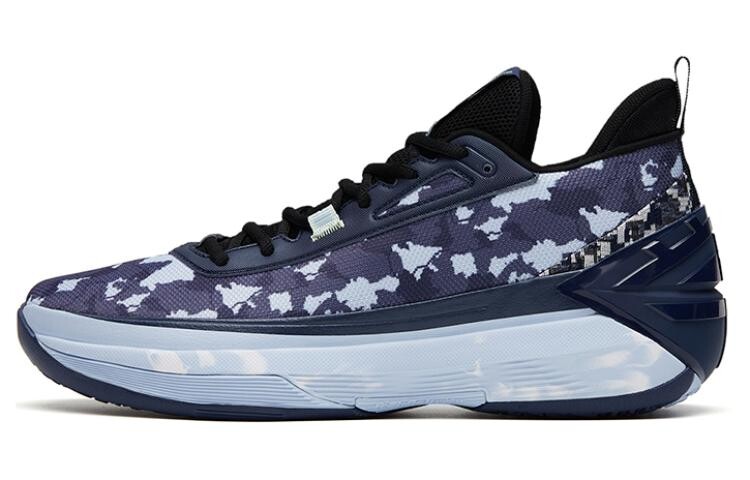 Баскетбольные кроссовки мужские с низким верхом, синие камуфляжные Anta 
Баскетбольные кроссовки мужские с низким верхом, синие камуфляжные Anta