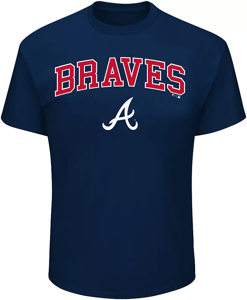Мужская темно-синяя футболка с логотипом MLB Atlanta Braves Big and Tall Arch Fanatics
Мужская темно-синяя футболка с логотипом MLB Atlanta Braves Big and Tall Arch Fanatics