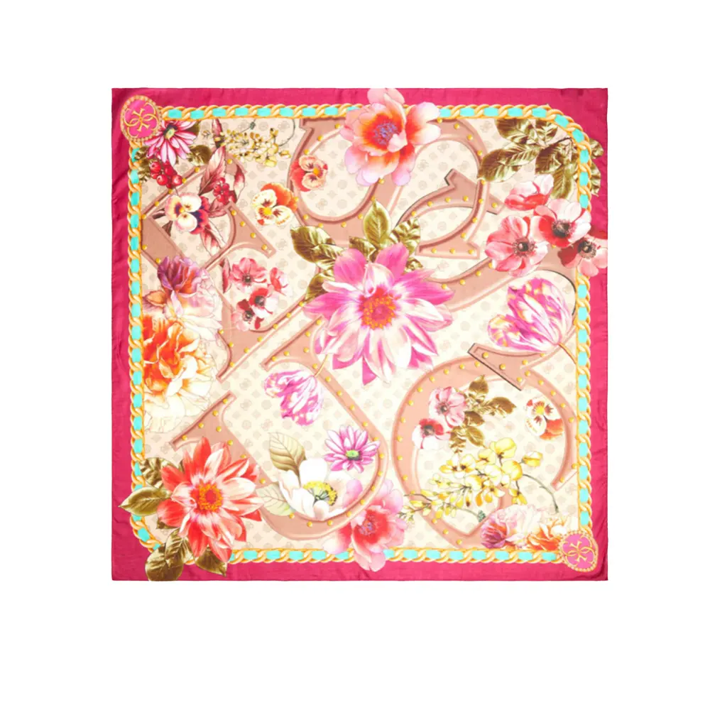 Цветы на шарфе Guess, розовый
Цветы на шарфе Guess, розовый