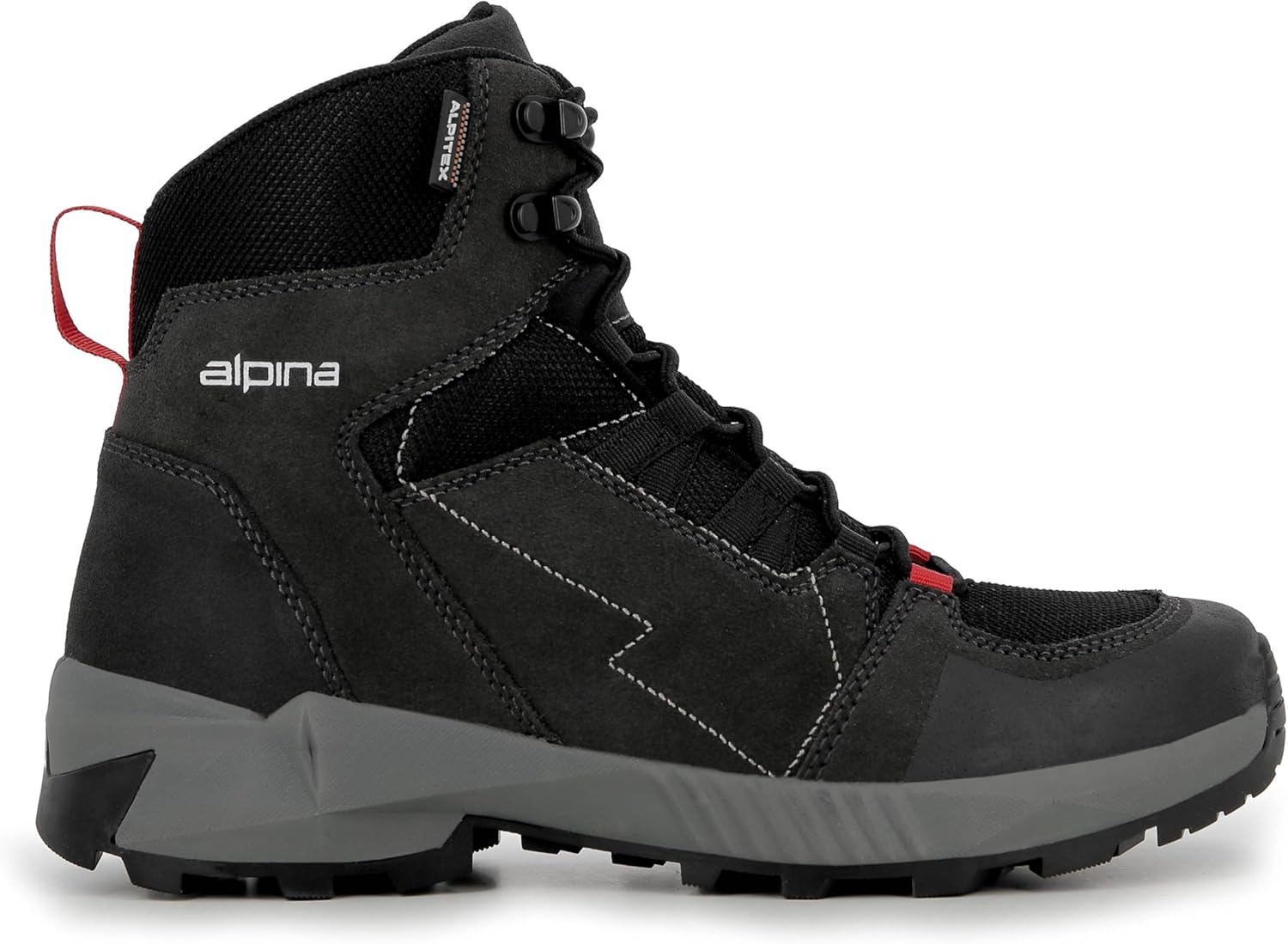 Мужские ботинки Alpina TRACKER, Водонепроницаемые с дышащей мембраной Alpitex, Противоскользящая подошва для любой погоды, Верх из кожи, замши и текстиля, черный/серый
Мужские ботинки Alpina TRACKER, Водонепроницаемые с дышащей мембраной Alpitex, Противоскользящая подошва для любой погоды, Верх из кожи, замши и текстиля, черный/серый