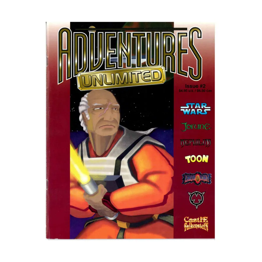 Журнал #2 "Star Wars, Jorune, Nephilim, Toon, Earthdawn Adventures", Adventures Unlimited
Журнал #2 "Star Wars, Jorune, Nephilim, Toon, Earthdawn Adventures", Adventures Unlimited