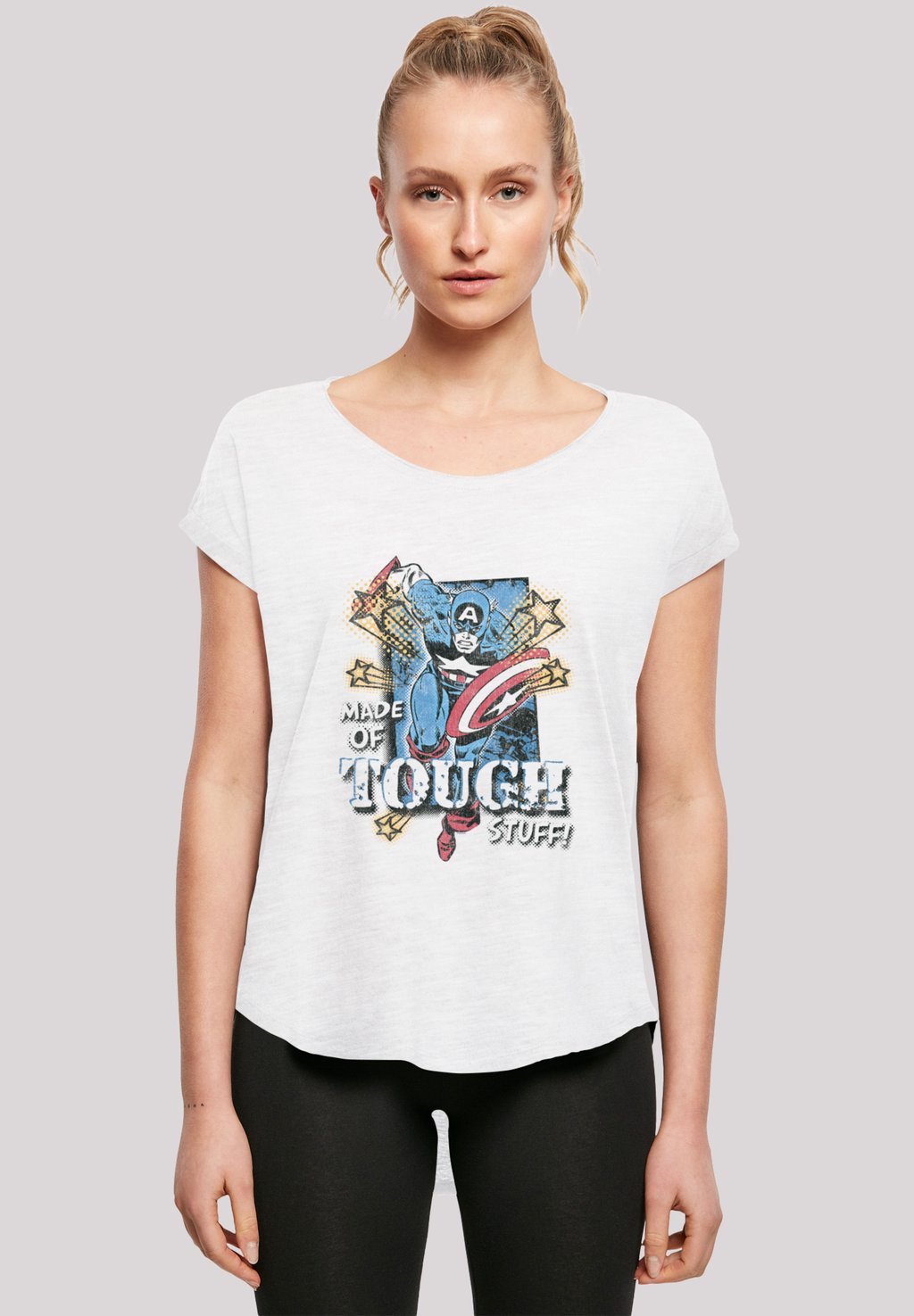 Футболка с принтом MARVEL CAPTAIN AMERICA MADE OF TOUGH STUFF F4NT4STIC, белый
Футболка с принтом MARVEL CAPTAIN AMERICA MADE OF TOUGH STUFF F4NT4STIC, белый