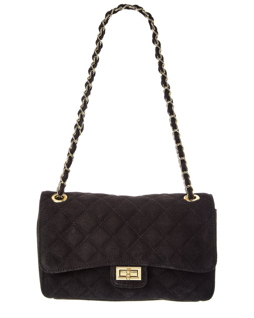 Стеганая замшевая сумка через плечо Isabella Rossetti Maeve, черный
Стеганая замшевая сумка через плечо Isabella Rossetti Maeve, черный