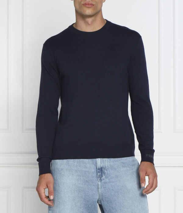 Свитер мужской Pepe Jeans London облегающий, синий 
Свитер мужской Pepe Jeans London облегающий, синий