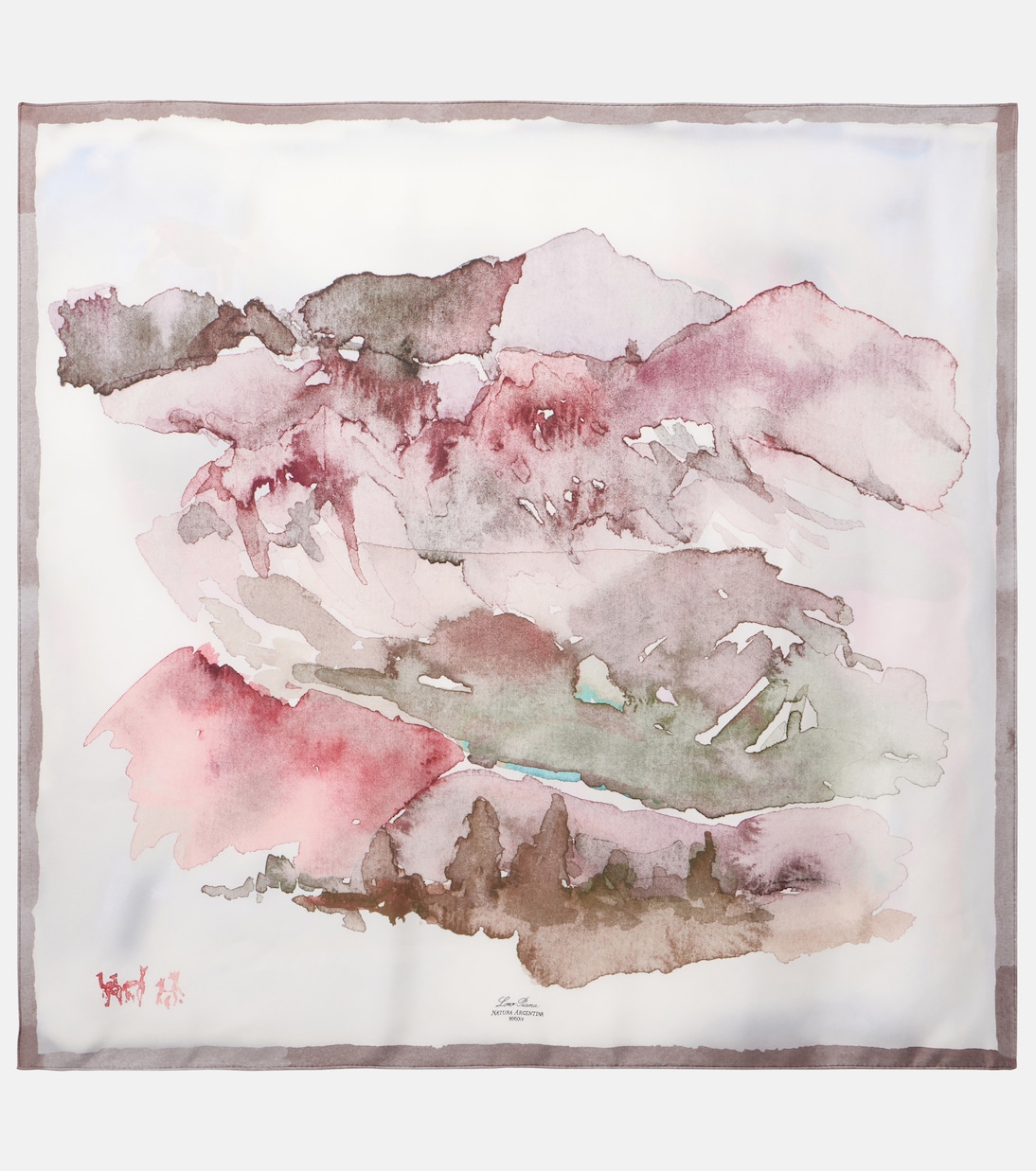 Шелковый шарф с принтом Natura Argentina Loro Piana, Powder Pink
Шелковый шарф с принтом Natura Argentina Loro Piana, Powder Pink