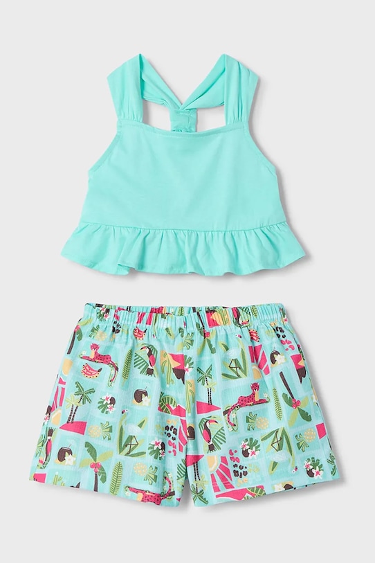 Детский хлопковый комплект Mayoral, бирюзовый 
Детский хлопковый комплект Mayoral, бирюзовый