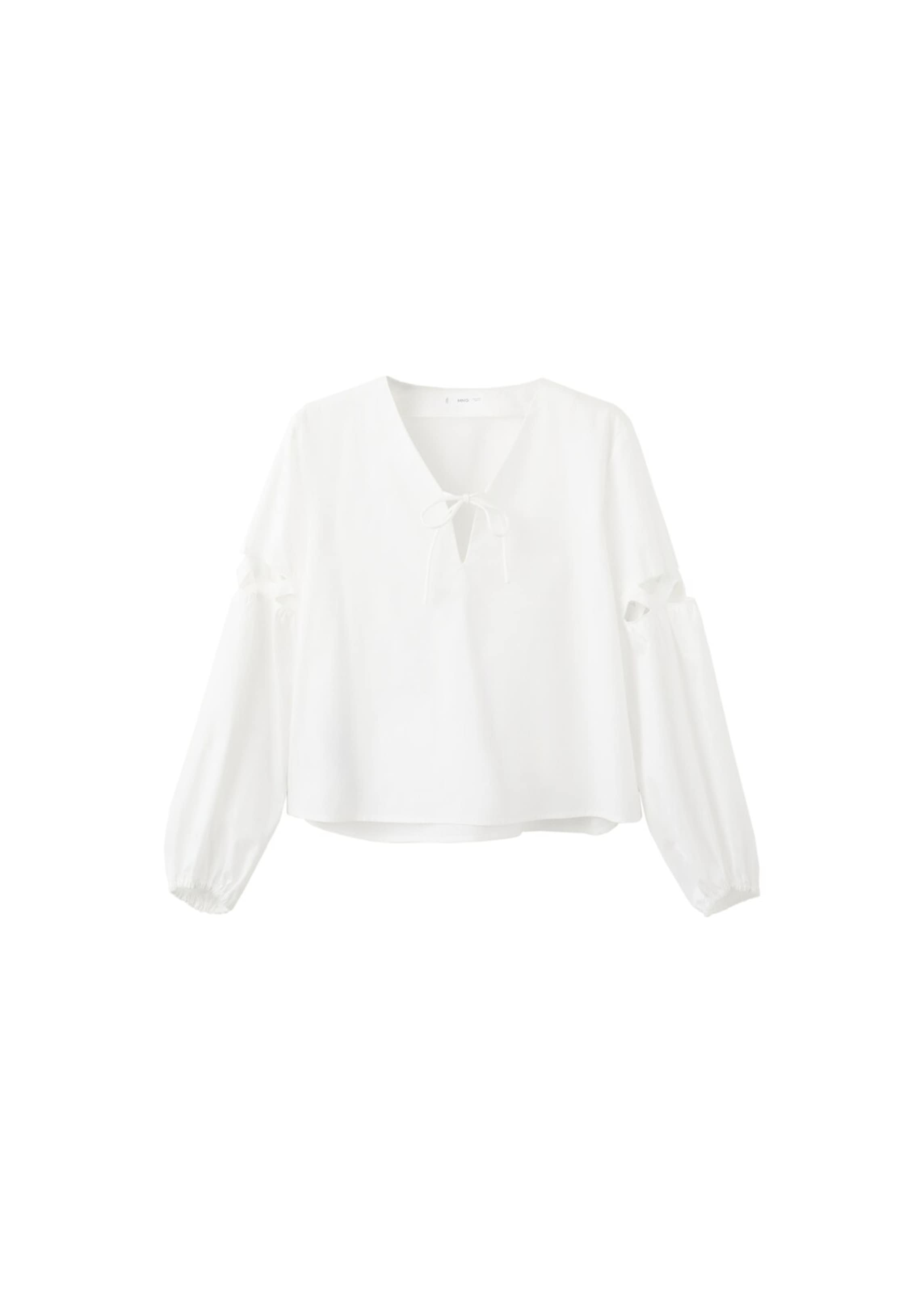 MANGO TEEN Блузка 'Mika' в крапчатом белом цвете
MANGO TEEN Блузка 'Mika' в крапчатом белом цвете