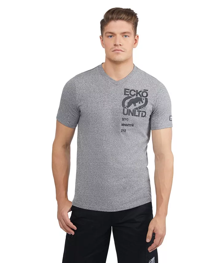 Мужская футболка Manhattan с коротким рукавом Ecko Unltd, серый 
Мужская футболка Manhattan с коротким рукавом Ecko Unltd, серый