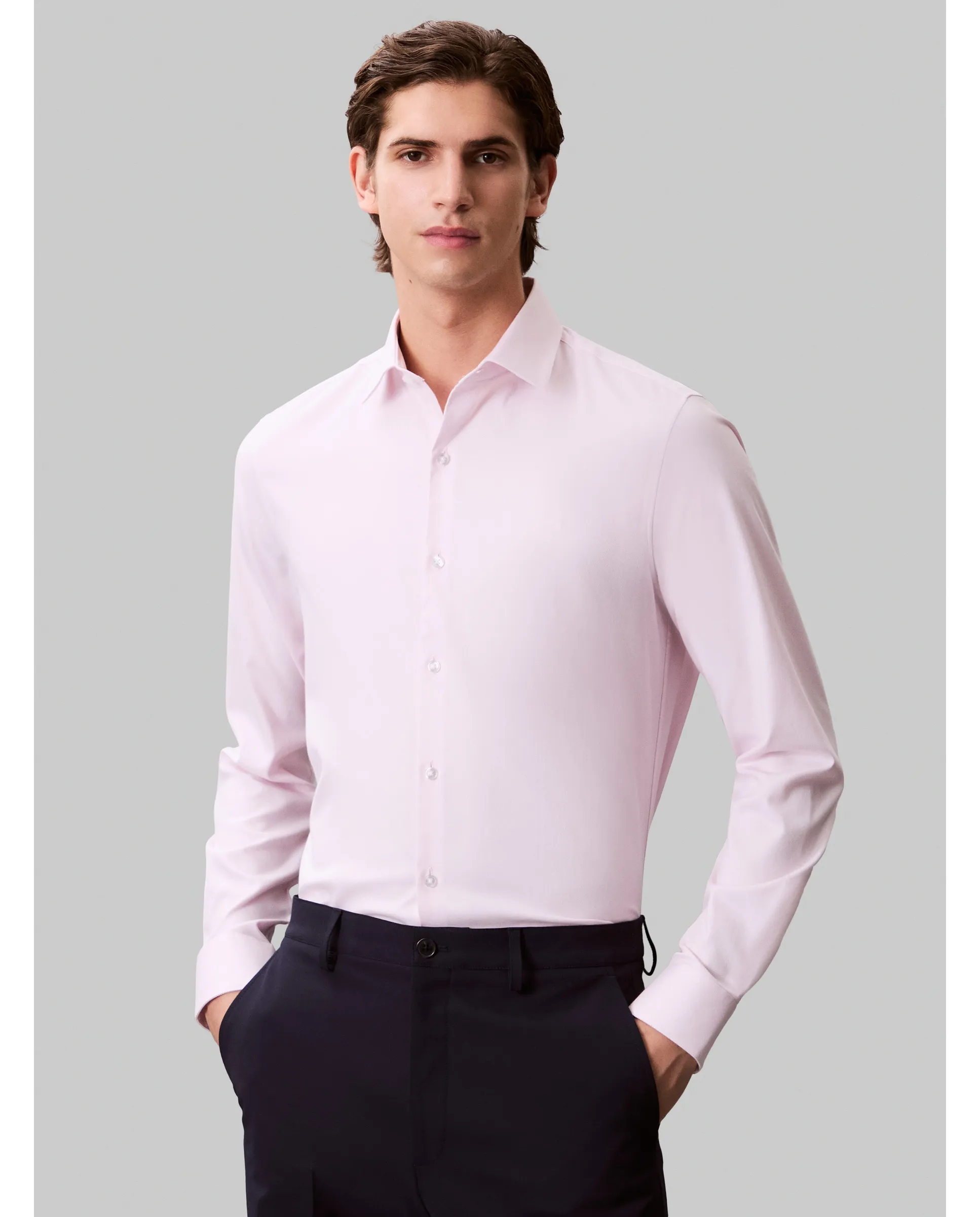 Мужская классическая рубашка приталенного кроя из поплина Calvin Klein, розовый
Мужская классическая рубашка приталенного кроя из поплина Calvin Klein, розовый