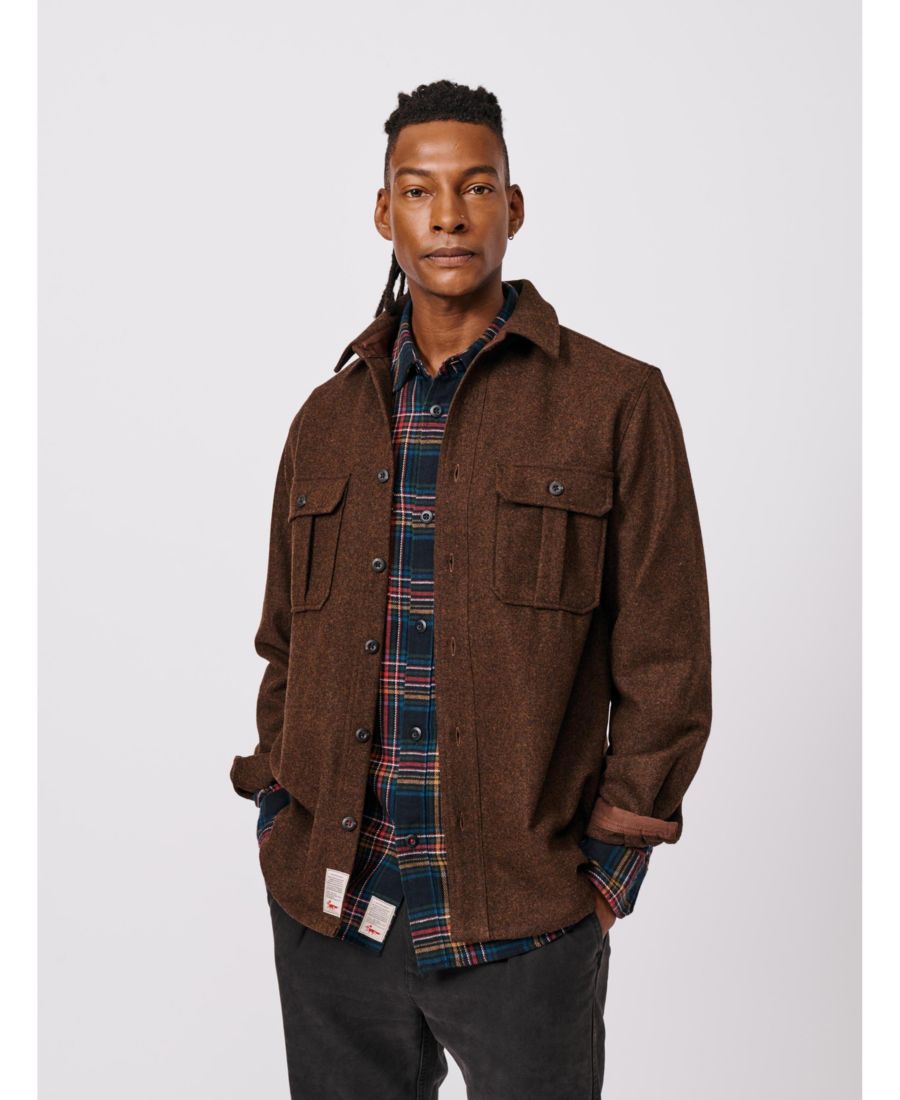 Мужская шерстяная рубашка Lysaghts Aubin, Dark chocolate
Мужская шерстяная рубашка Lysaghts Aubin, Dark chocolate