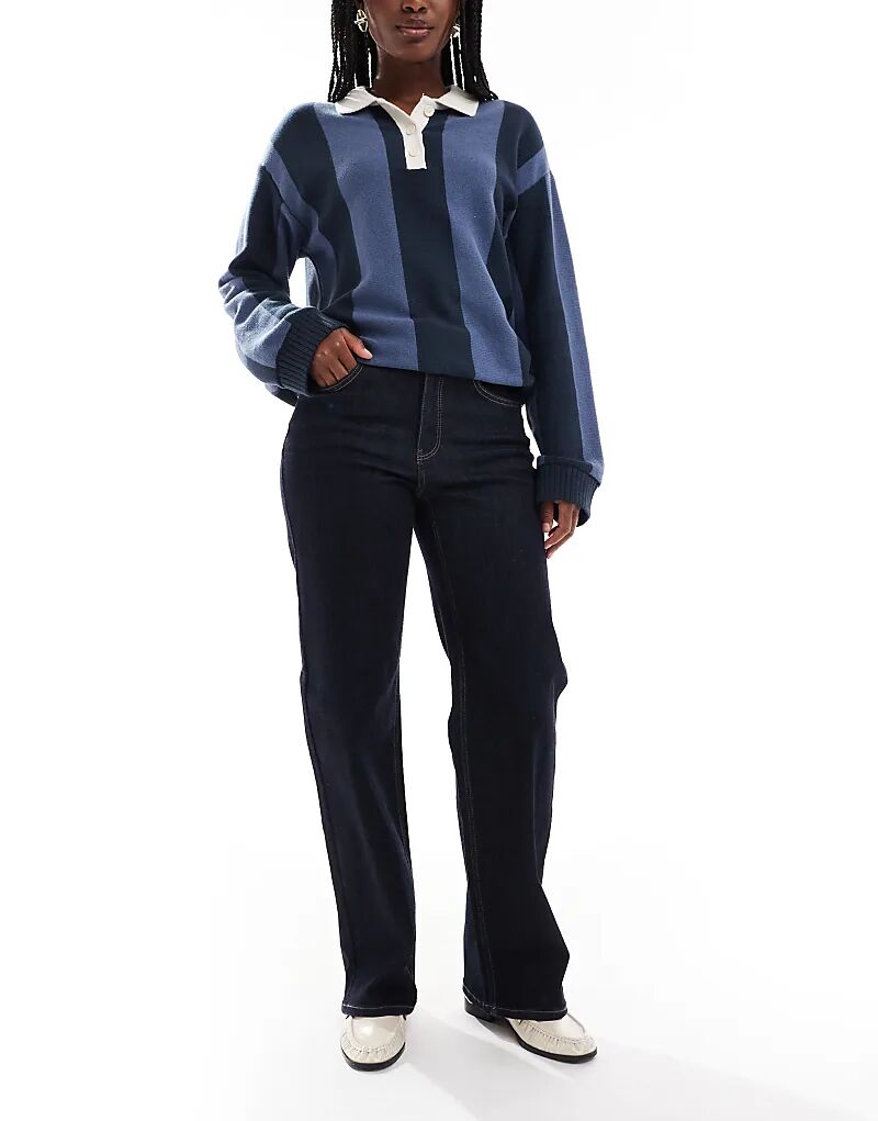 ONLY джинсы Juicy с высокой талией и широкими штанинами темно-синего цвета
ONLY джинсы Juicy с высокой талией и широкими штанинами темно-синего цвета